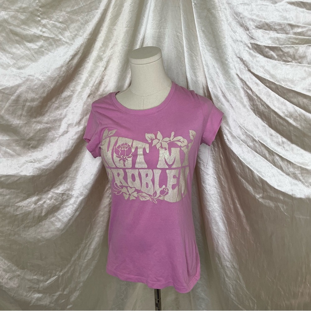 Pink Graphic not my problem t shirt